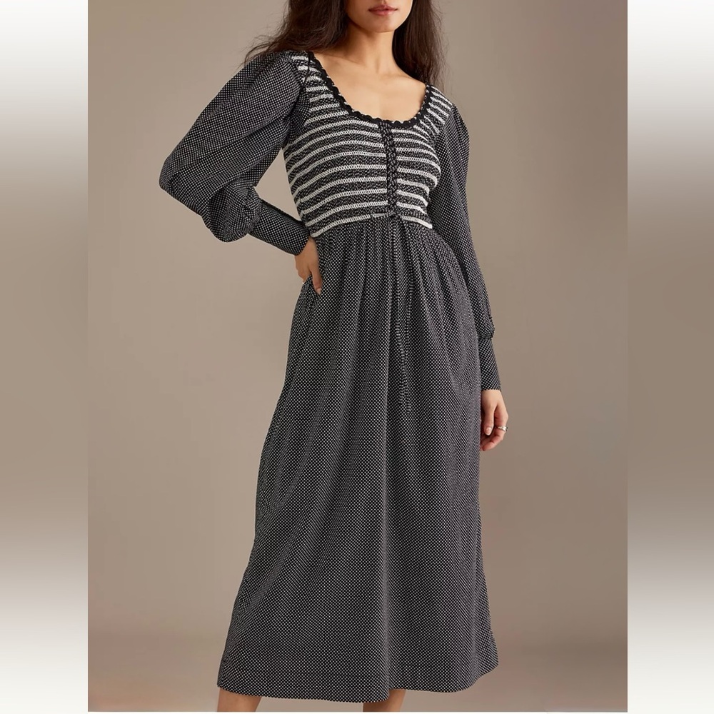 NWT Anthropologie Damson Madder Hermione midi dress